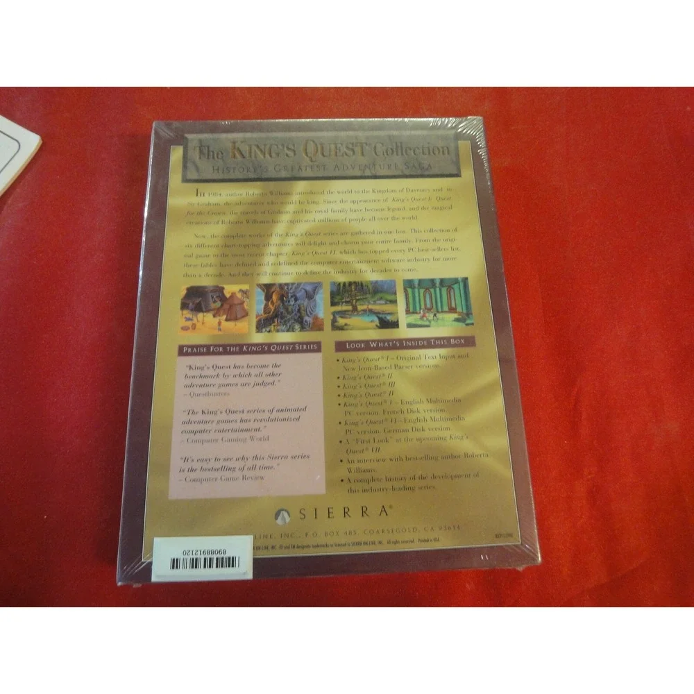 King's Quest: Collector's Edition Sierra Factory Sealed Big Box PC vintage Rare